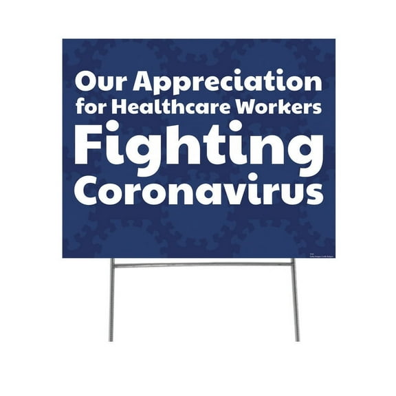 Our Appreciation for Healthcare Workers Yard Sign