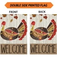 thumbnail image 5 of Welcome Turkey Thanksgiving Fall Garden Flag 12.5x18 Double Sided Small Mini Yard Outdoor Outside Holiday Decoration, 5 of 5