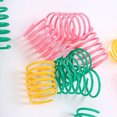 thumbnail image 4 of 20Pcs Pet Colorful Springs Cat Toys Kitten Plastic Toys for Cat Kitten Pets (Random Color), 4 of 5