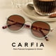 thumbnail image 3 of Anteojos de Sol Retro Redondos Polarizados UV400 CARFIA para Mujeres, 3 of 9