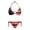 American Flag Pattern, variant on Heart-Shaped Ladybug Pattern Bikini Set Soft Fabric Sexy Plus Size Design Plus Size Swimsuit for Women