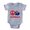 Heather Grey, variant on CafePress - Peace Love Australia - Cute Infant Baby Football Bodysuit