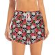 thumbnail image 2 of Balery Skull and Roses Pantalones cortos deportivos para mujer con forro y dos bolsillos, elásticos, para entrenamiento, gimnasio, yoga-Small, 2 of 7