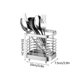 thumbnail image 2 of Stainless Steel Cutlery Drainer Stand, Kitchen Sink Utensil Organizer Rack, 2 of 5
