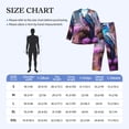 thumbnail image 4 of Fotbe Beautiful Flower Blue Bird Pijama de Hombre con Estampado de Manga Larga, Conjunto de 2 Piezas, Ropa de Dormir Suave y Cómoda con Bolsillos-X-Large, 4 of 7