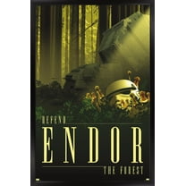 Star Wars: Endor - See the Forest by Russell Walks Wall Poster, 14.725" x 22.375" Framed