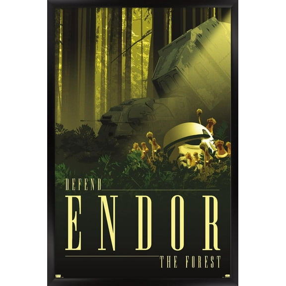 Star Wars: Endor - See the Forest by Russell Walks Wall Poster, 14.725" x 22.375" Framed