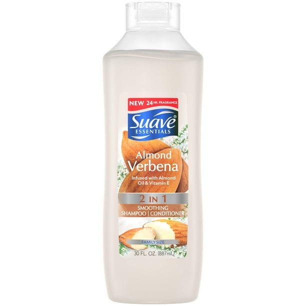 Suave Essentials Almond Verbena 2 In 1 Shampoo And Conditioner 30 Oz Walmart Com Walmart Com