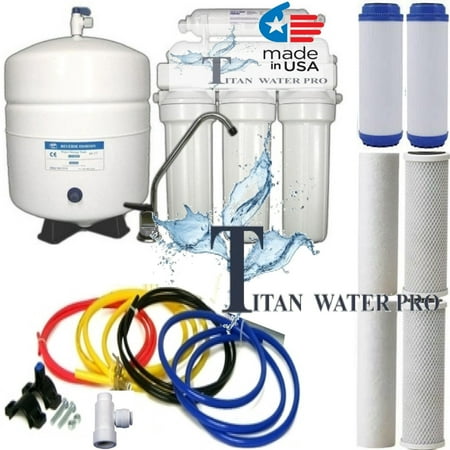 5 STAGE REVERSE OSMOSIS SYSTEM - RO WATER FILTER 100 GPD RO DRINKING WATER - USA