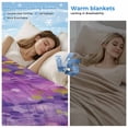 thumbnail image 2 of Purple Botanical Cooling Blanket,Lightweight Summer Throw Blanket with Double Sided Cold Effect,Watercolor Spring Floral Oil Painting Elegant Picnic Blankets Bed Sheet for Hot Sleepers 50"x60", 2 of 8