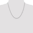 thumbnail image 4 of 14K White Gold Box Chain Styles Necklace 20 inch 1.5 mm with Lobster Clasp, 4 of 4