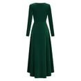 thumbnail image 3 of Kitsin Women's Velvet Holiday Party Gowns Maxi Dress, 3 of 9