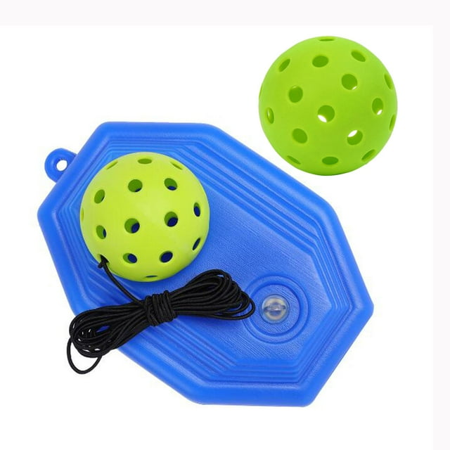 tamizeot Pickleball Trainer Improve Speed Player for Solo Ball Rope Training Elastic with Green 21x14x6cm