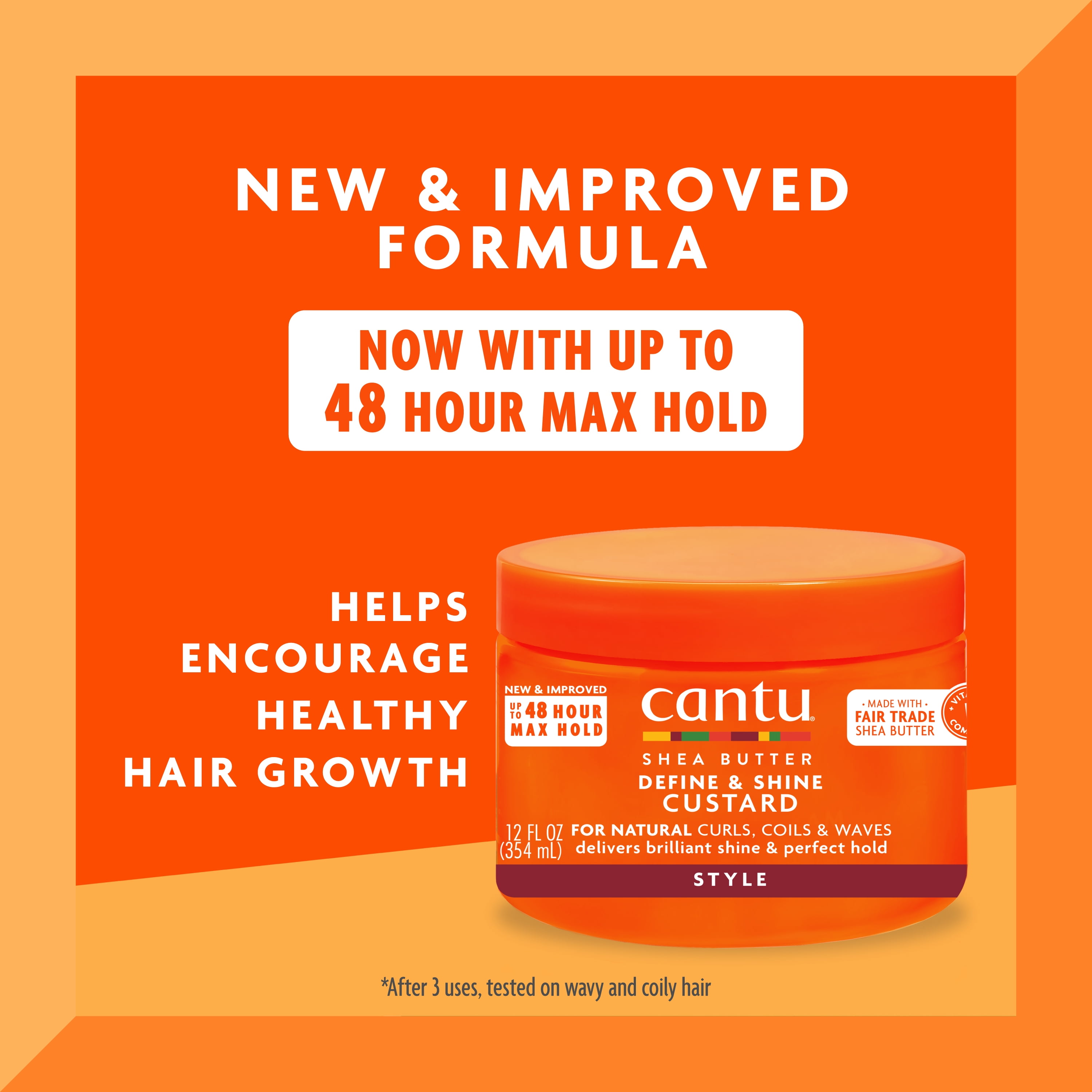 Cantu Define & Shine Custard with Shea Butter, 12 fl oz