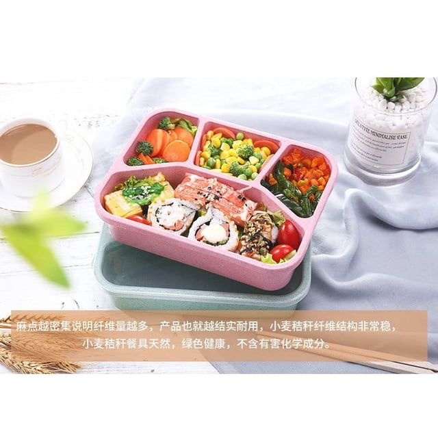 Caja de Comida rápida Ganfancp de Cuatro Compartimentos
