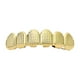 thumbnail image 1 of Tapones bucales personalizados: 6 tapones superiores e inferiores para decoración de Halloween para mujeres y hombres. Top dorado, 1 of 9