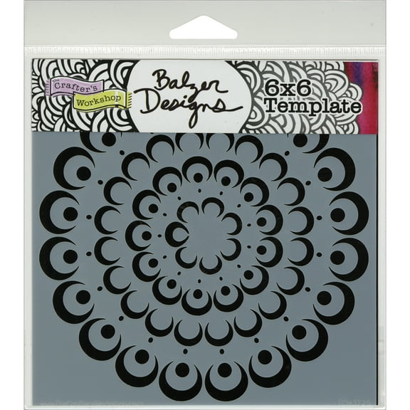 Crafter's Workshop Template 6"X6"-Bubble Doily, Pk 3, Crafters Workshop