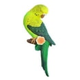 thumbnail image 4 of Creativo pájaros en miniatura Peeker decoración estatuas artes loro figurita colgante escultura resina ornamento para jardín valla estante Verde derecho, 4 of 8