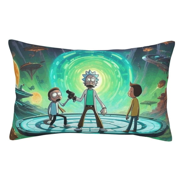 Rick And Morty Pillow Protector Pillow Cases Lightweight Soft Pillowcases Comfortable Pillow Covers 14"X20"