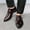 Red, variant on TIMIFIS Men's Dress Shoes Leather Casual Dress Shoes for Men Leather Business Oxford Shoes for Men ummer