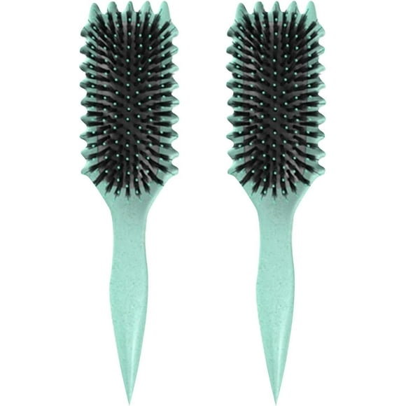 Bounce Curl Brush,Curl Defining Brush,Boar Bristle Hair Brush Styling Brush for Detangling, Shaping, Defining Curls for Women and Men