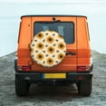 thumbnail image 6 of Sikiie Sunflowers And Bee PVC Leather Spare Tire Wheel Cover Spare Tire Cover, for Car Truck SUV Camper Trailer Universal Fit(14-17in)-16 inch, 6 of 6