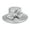 Silver, variant on ChicHeadwear Big Bow Rhinestone Trim Braid Hat - Silver