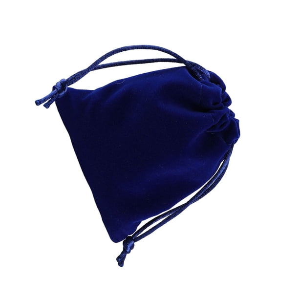Yuarrent Bolsa con cordón Almacenamiento Arpillera Empaquetado Regalo Corsé Bolsas Saco Joyas Paquete Organizar Dulces Cosméticos Monedas Almacenamiento y organización del hogar Azul oscuro Yuarrent HA075283-02