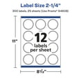 thumbnail image 6 of Avery Glossy Clear Starburst Labels, 2.25", 300 Labels, 6 of 9