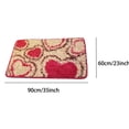 thumbnail image 2 of Yardy 24"X36" Valentines Welcome Heart Door Mat| Rectangle Heart Bath Mat|Red Bathroom Mat|Non Slip Super Absorbent|Red Bathroom Mat| for Valentines Holiday Decoration Machine Washable Floor Mat, 2 of 7