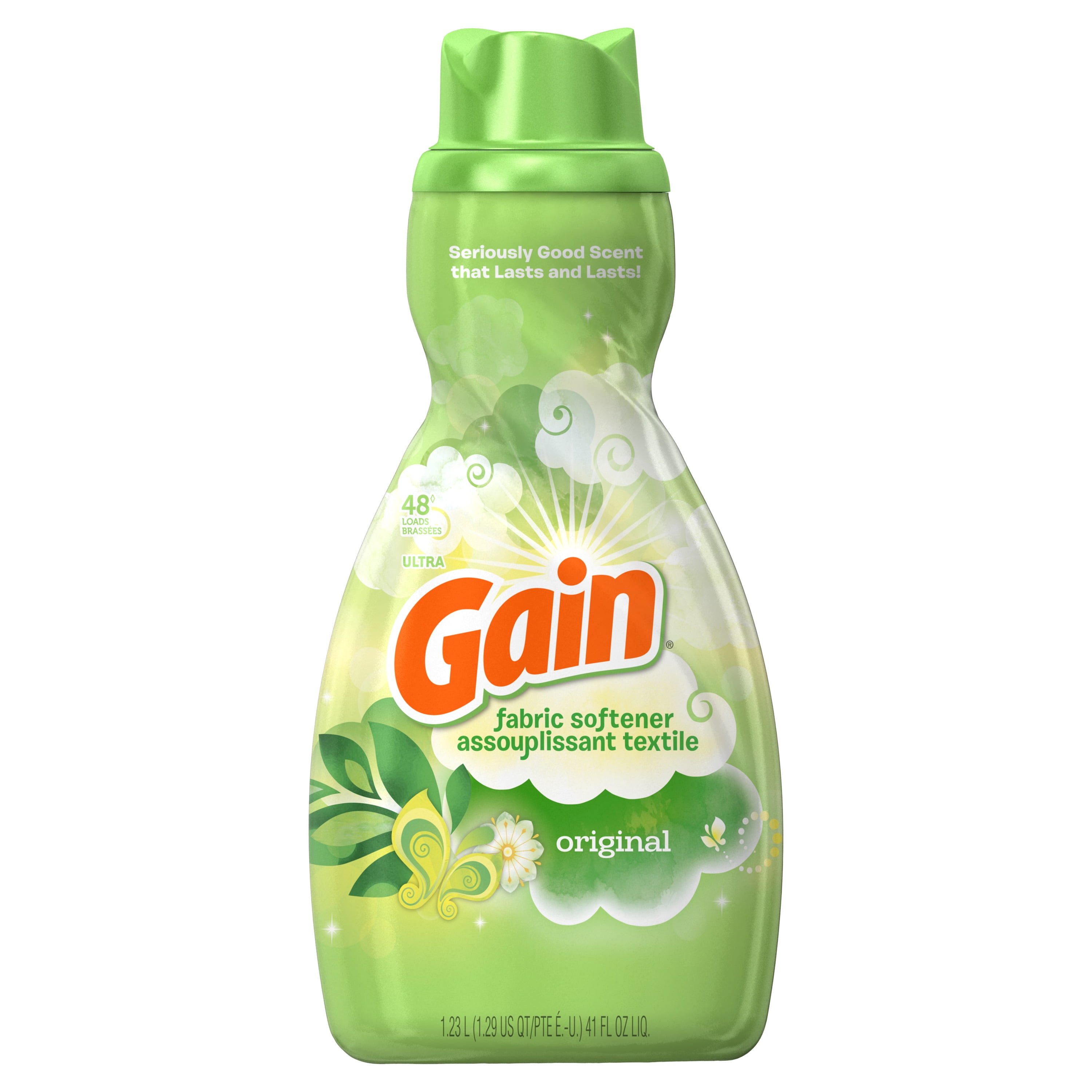 Gain Liquid Fabric Softener, Original, 41 fl oz 48 loads