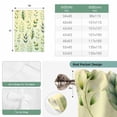 thumbnail image 6 of Sage Green Leaves Balloon Curtains for Bedroom/Front Door/Bathroom, Summer Botanical Farmhouse Leaf Tie Up Curtains 63 Inch Length Light Filtering Kitchen Curtains Shades for Windows 46"x63", 6 of 8
