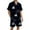 B-Black, variant on Mens Casual 2 Piece Pajamas Sets Christmas Santa Themed Print Short Sleeve Shirts and Shorts Button Down Cozy Holiday Loungewear for Festive Nights Ladies Sleepwear Set,S-Red,XL
