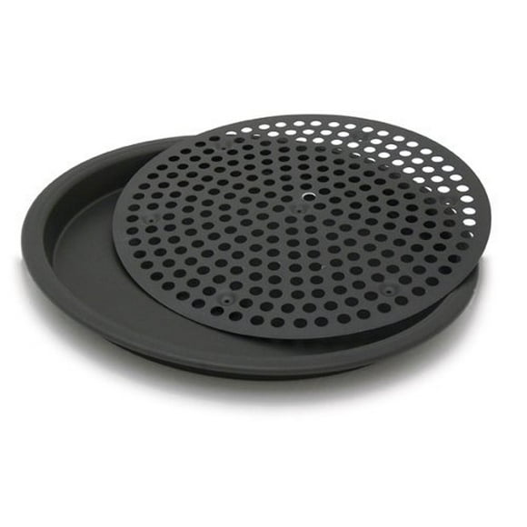 LloydPans SET-14542 Round Oven Roaster, 14 Inch, Black