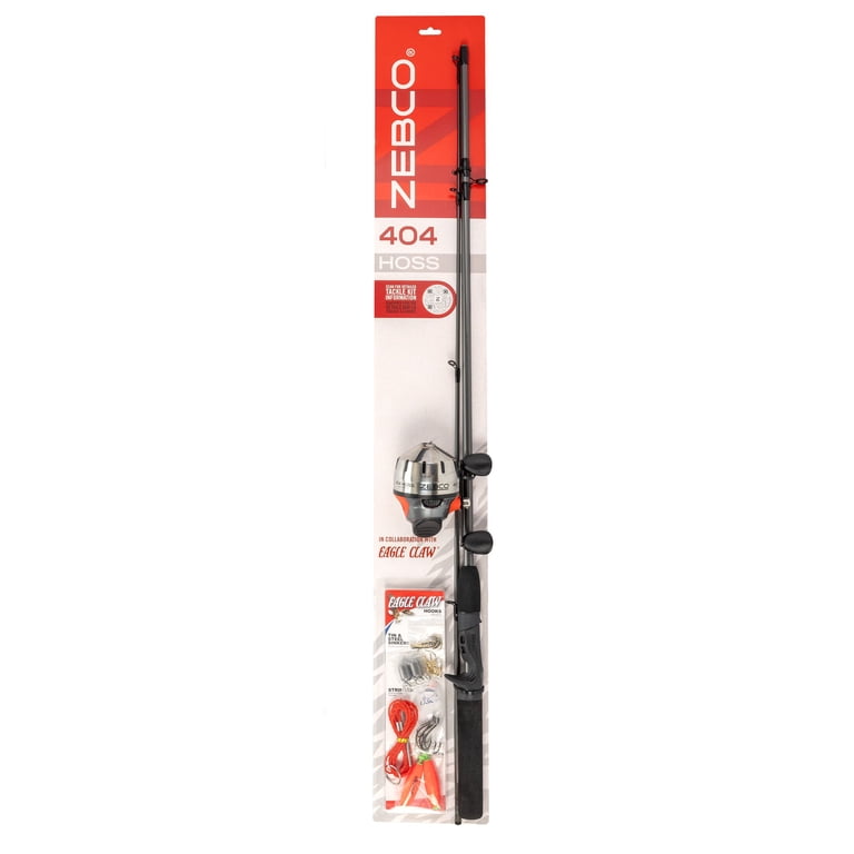 Zebco 404 Hoss Spincast Reel and Fishing Rod Combo, 5-Foot 6-Inch