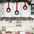 thumbnail image 3 of 12PCS Christmas Kitchen Cabinet Wreaths with Ribbon & Berries - Small Hanging Wreaths for Doors & Windows Christmas Decor, 3 of 5