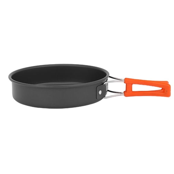 YIGSECU Nonstick Camping Frying Pan Portable Quick Heating Skillets Foldable Cookware Pot for Hiking BBQ Picnic Fishing Easy Use