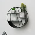 thumbnail image 3 of Hexagonal Wall Hanging Shelf,Wall Mounted Floating Shelves,Round Shelf For Living Room Bedroom And Office, 3 of 8