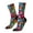 2 Black-2, variant on Underwater Diving Animals Pattern Sport Socks for Women and Men Crew Socks Sporty Calf Socks Casual Socks