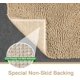 thumbnail image 4 of Alfombrilla de baño Antideslizante de 50 x 80 cm, Alfombrilla Lavable a máquina con Suave Absorbente para bañera, Ducha y baño (Gris), 4 of 5