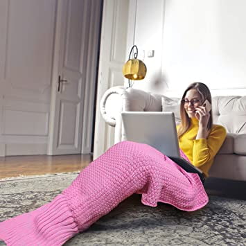 Fluffy mermaid tail blanket cheap