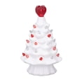 thumbnail image 4 of Lighted Valentine's Day Heart Table Tree,Valentines White Resin Tree with Lights Battery Operated Valentines Heart Tree Figurines Table Top Tree Valentines Day Decorations Gift for Boys Girls(White), 4 of 6