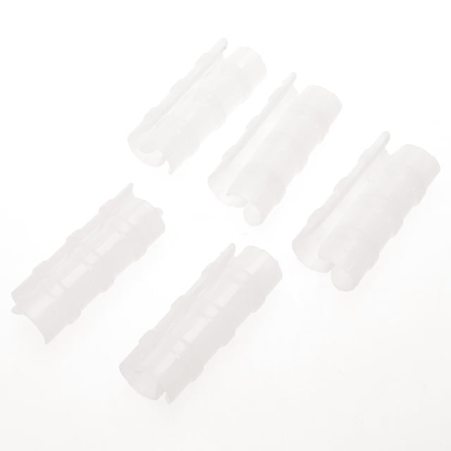 OULII 10 Pcs Tarp Clips Clamps White PC Alloy for Bird Protection