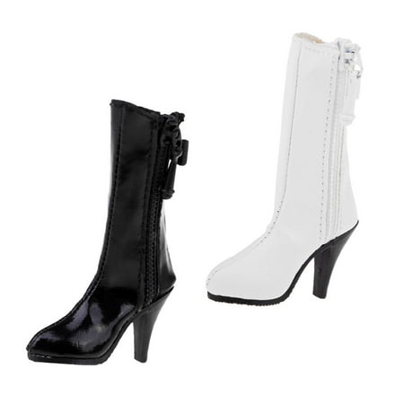 

1/6 Scale Artificial Leather High Heel Shoes for 12inch Female Doll Accs