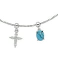 thumbnail image 5 of Believe by Brilliance Women's Fine Silver Plated Slider Charms Adjustable Faith Bracelet, 5 of 5