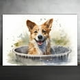 thumbnail image 2 of Norwegian Lundehund Dog Canvas Bathroom Décor - Unique Bath Wall Decor - Modern Canvas Bathroom Wall Art - Room Decor - Bathroom Decorations - Restroom Sign - Wall decor living room, 2 of 4