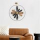 thumbnail image 3 of Reloj de pared grande de 60 cm, redondo, silencioso, sin tictac, colgante, decoración creativa, reloj de pared ligero de lujo for sala de estar., 3 of 3