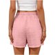 thumbnail image 5 of Pantalones Cortos de Cintura Elástica de las Mujeres con Bolsillos Ojos Sueltos Bottoms de Verano de Doble Bolsillo Casual para Uso Diario, 5 of 6