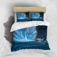 thumbnail image 3 of Disney Cartoon Frozen Elsa Print Three Piece Bedding Set Cover Set With Pillowcase Children or Adults King Queen Full Twin Size, 3 of 5