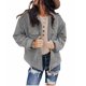 thumbnail image 3 of Chaqueta Sólida de Otoño E Invierno Para Mujer, Prendas de Vestir Sueltas de Manga Larga, Cárdigan, Abrigo, Tops Odeerbi  ODB-6, 3 of 5